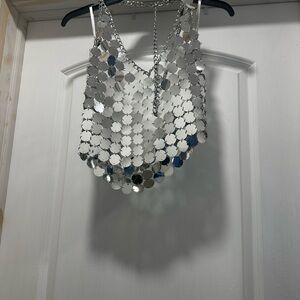 Gianni Bini Silver Resin Chain Accessory